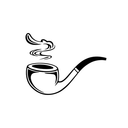 Smoking pipe icon. Smoking pipe icon. Smoking pipe vector iconのイラスト素材