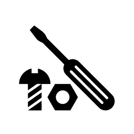 Screwdriver icon, vector illustration flat design style. EPS10のイラスト素材