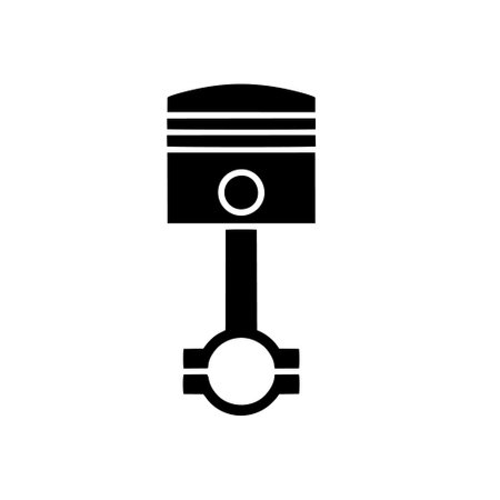Piston icon, vector illustration. Flat design style eps 10のイラスト素材