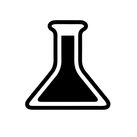 Laboratory glass icon, vector illustration. Flat design style eps 10のイラスト素材