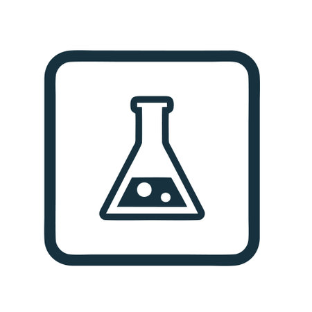 Laboratory glass icon, vector illustration. Flat design style eps 10のイラスト素材