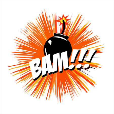 Bomb on a white background, vector illustration, eps 10.のイラスト素材
