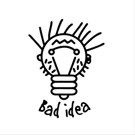 Light bulb icon. Idea symbol. Lightbulb sign. Vector illustration.のイラスト素材
