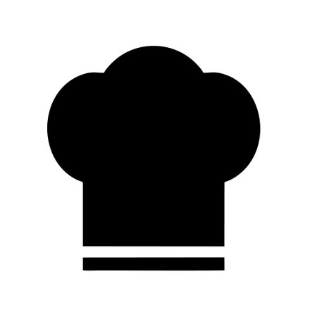 Chef hat icon. Cooking symbol. Cooks hat sign.のイラスト素材