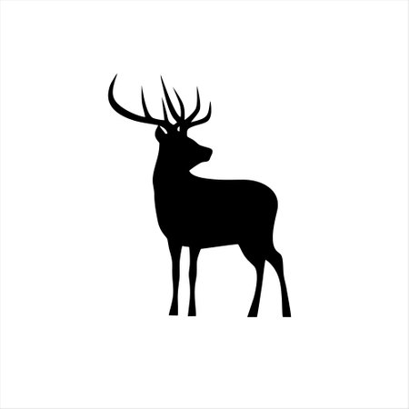 deer icon isolated on white background. vector illustration. EPS 10のイラスト素材