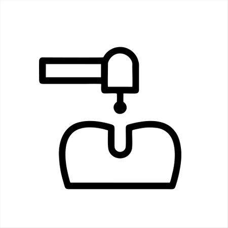 Vector water tap icon. Outline illustration of water tap vector icon for web designのイラスト素材