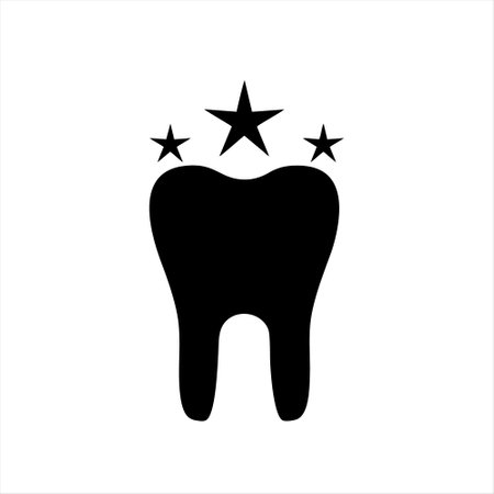 Tooth icon isolated on white background. Vector illustration. Eps 10.のイラスト素材