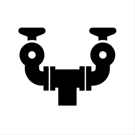 Industrial pipe icon, vector illustration. Flat design style eps 10のイラスト素材