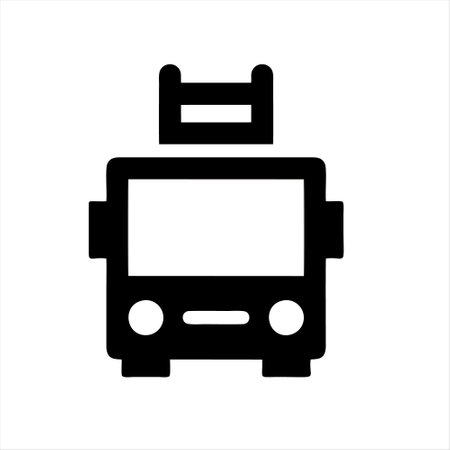 Bus icon, bus symbol, bus sign, bus symbol, bus vectorのイラスト素材