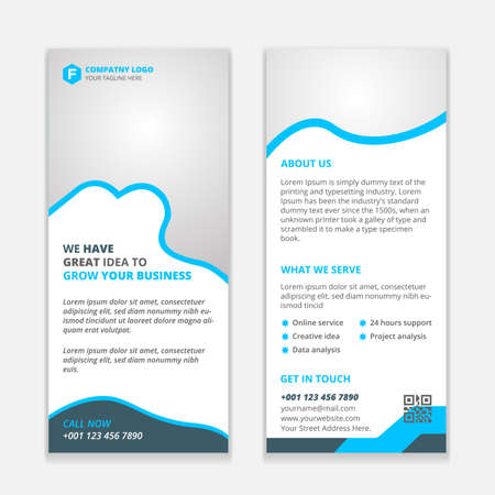 Corporate Rack Card Design.のイラスト素材