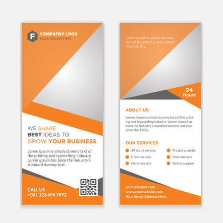 Corporate Rack Card Design.のイラスト素材