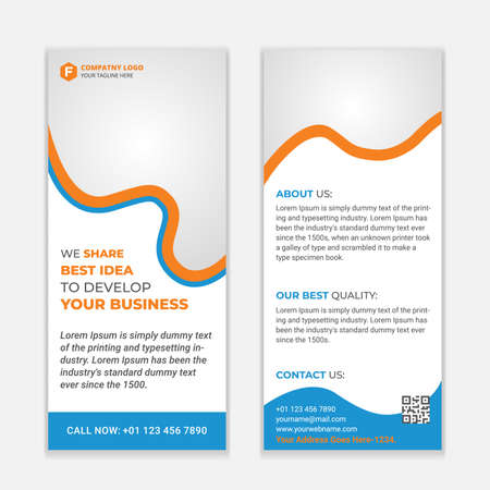 Corporate Rack Card Design.のイラスト素材
