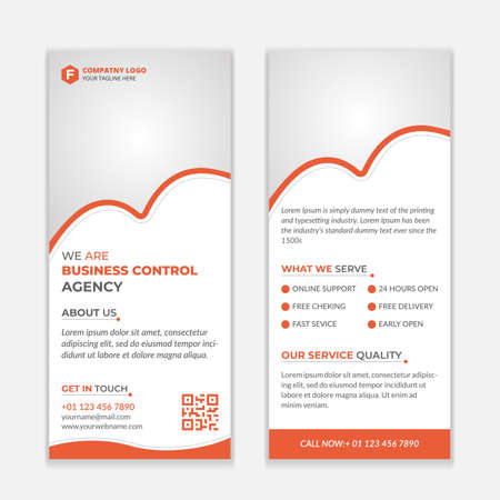 Corporate Rack Card Design.のイラスト素材