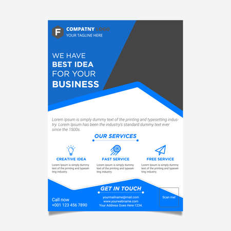 Corporate Flyer Design.のイラスト素材