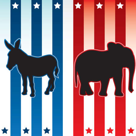 American election vector illustrationのイラスト素材