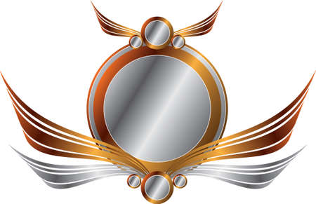 Gold and Silver Frameのイラスト素材