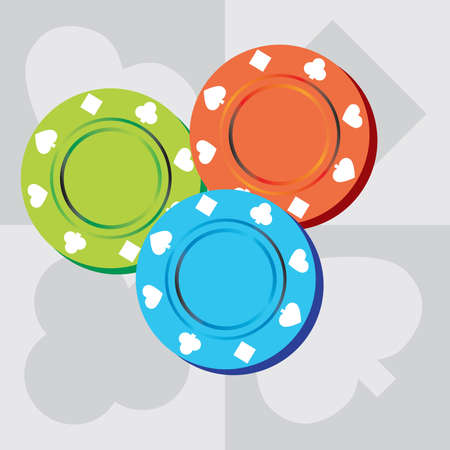 Poker Chipsのイラスト素材