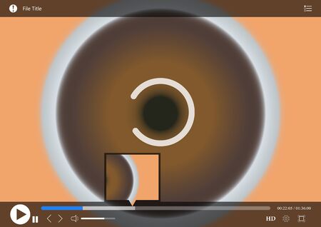 Vector Interface of media playerのイラスト素材