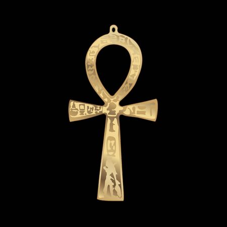 Vector. Key of Life, Stunning Egyptian Ankh symbol.のイラスト素材