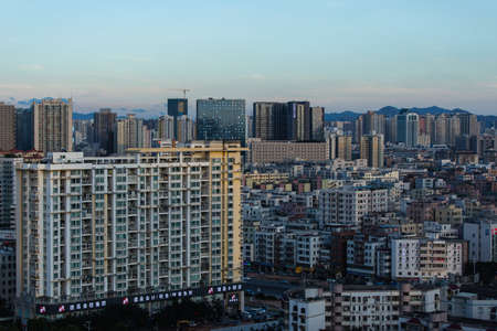 City scenery of nanshan district,shenzhen,chinaのeditorial素材