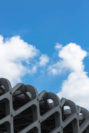 blue sky and white cloudsのeditorial素材