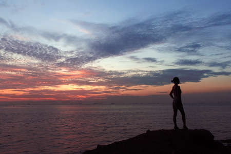 The Beach the nightのeditorial素材