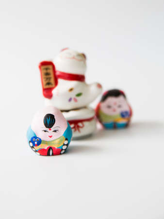 lucky cat and Fuwa