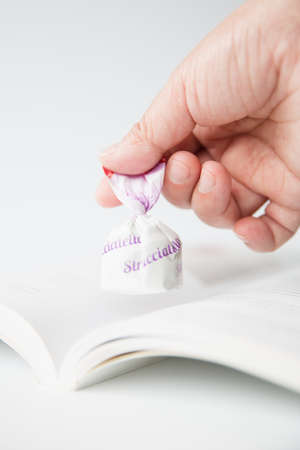 book hand candy