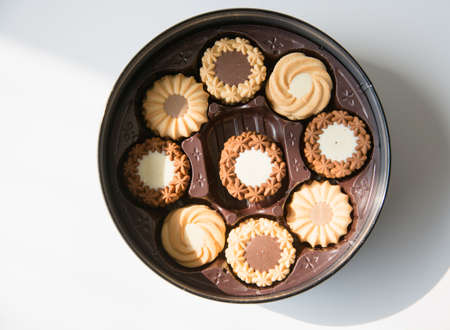 biscuit in a containerの写真素材