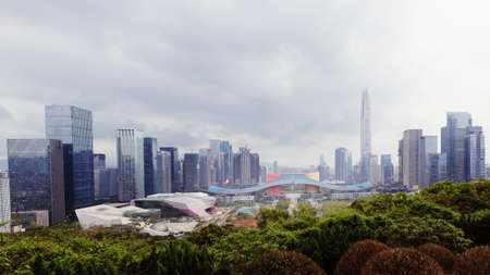 Urban scene of Shenzhenのeditorial素材