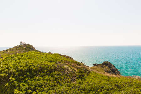 Isles Sanguinaires, small archipelago near Ajaccioの写真素材