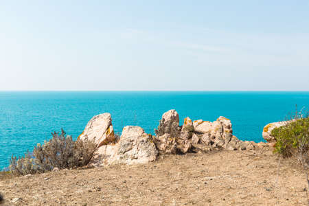 Isles Sanguinaires, small archipelago near Ajaccioの写真素材