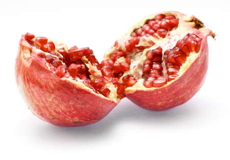 Pomegranate isolated on white backgroundの写真素材
