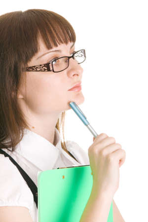 Young beautiful businesswoman with a confident lookの写真素材