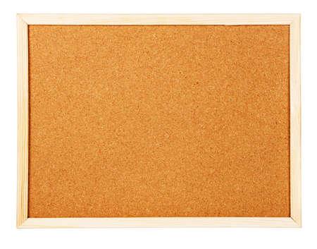 Corkboard isolated on white backgroundの写真素材