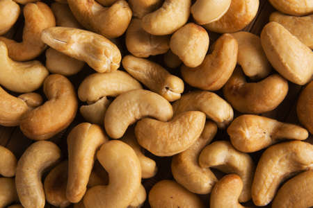 Cashew nuts closeup photoの写真素材