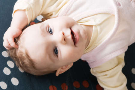 Portrait of adorable baby の写真素材