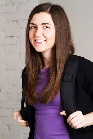 Portrait of a lovely student girl