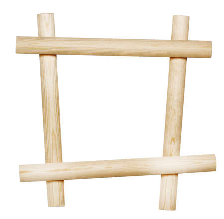 Wooden board isolated on white backgroundの写真素材