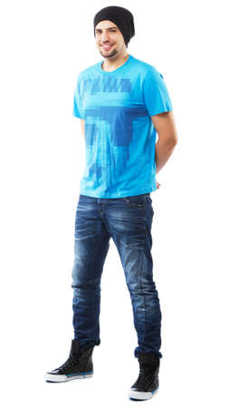 Young handsome man studio portrait