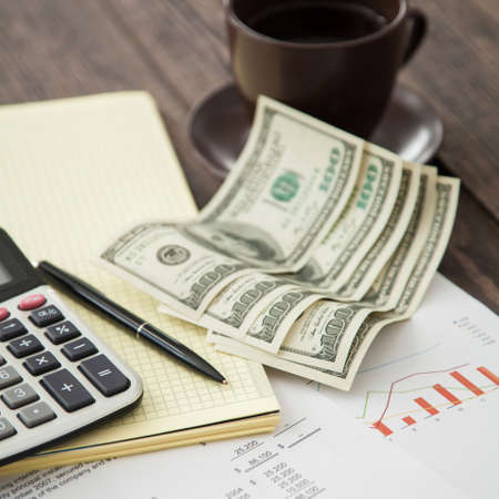 Financial report conceptの写真素材