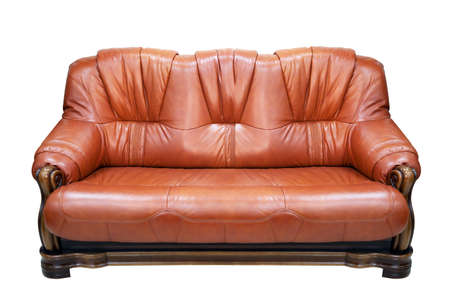 Sofa isolated on white backgroundの写真素材