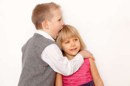 Brother and sisterの写真素材