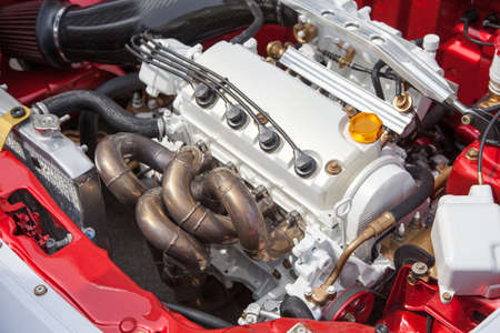 Car engine - under the hood