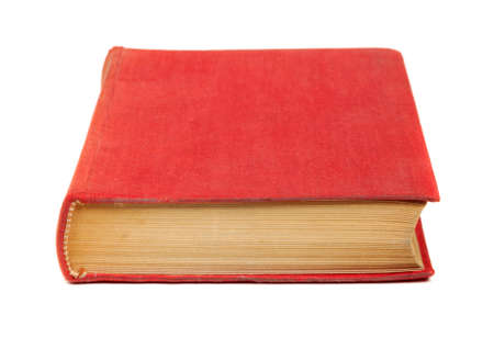 Red book isolated on white backgroundの写真素材