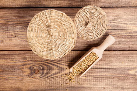 Buckwheat closeup photoの写真素材