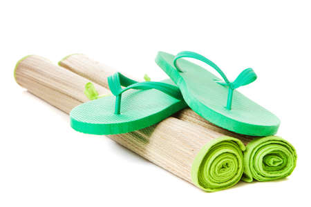 Beach accessories - summer travelの写真素材