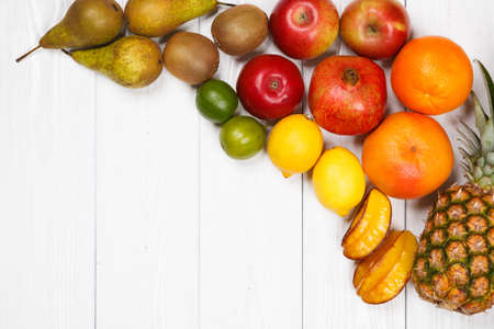 Set of colorful fruitsの写真素材