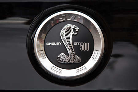 WROCLAW, POLAND - 29 JULY, 2015: Annual Mustang Race start at Wroclaw Old Town.のeditorial素材