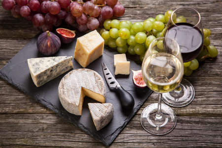 Wine and cheese still life Wine and cheese still life